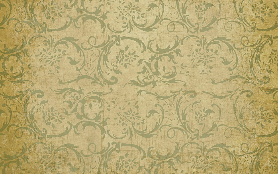 brown and grey floral surface HD wallpaper